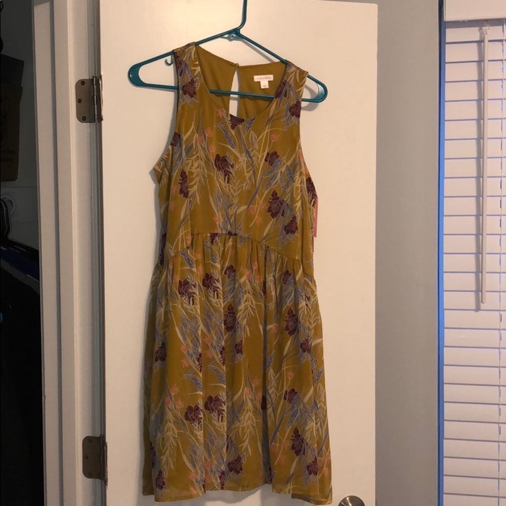 Tank Top Mini Dress - Mustard Yellow